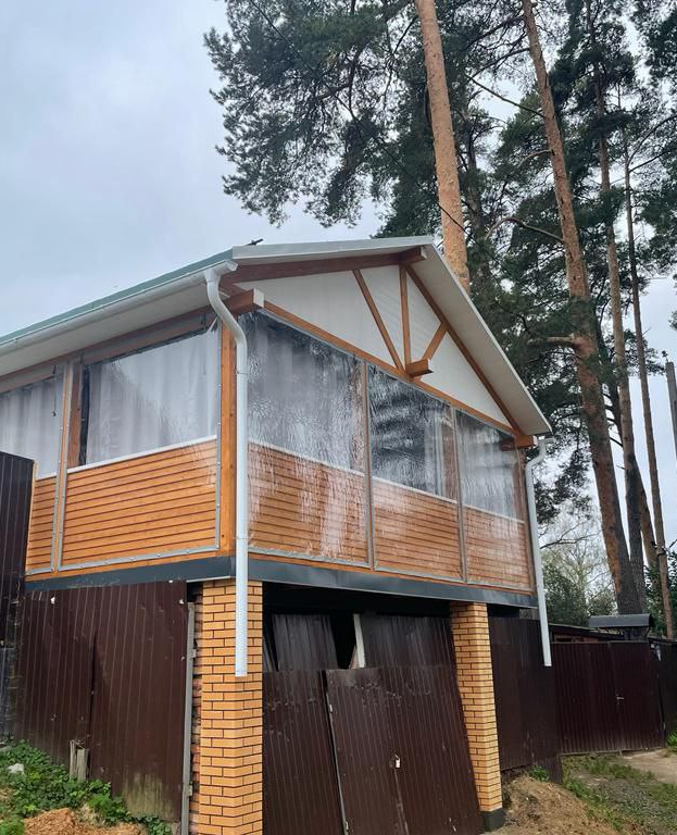 Мягкие окна из ПВХ 500 МКР. (окантовка ПВХ), 1 М.КВ. для балкона