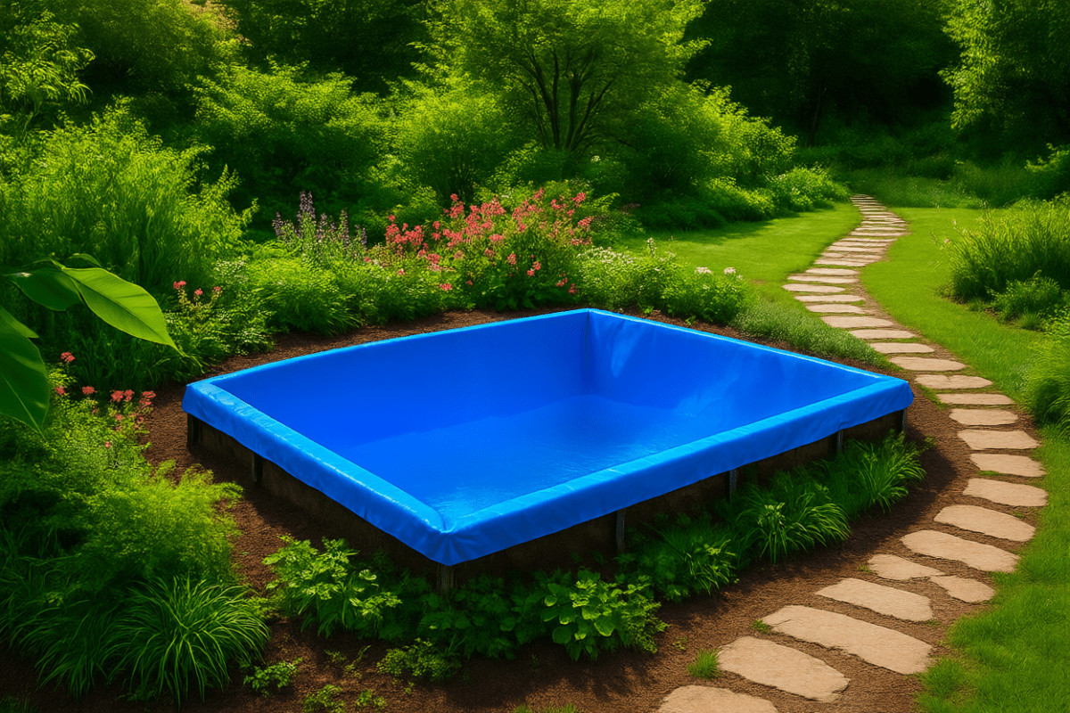 Вкладыш из ПВХ для садовых бассейнов